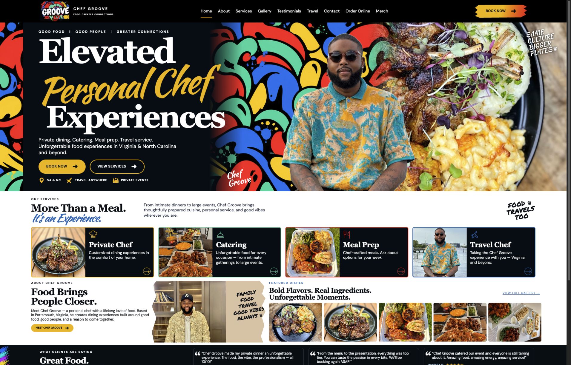 Chef Groove redesigned website